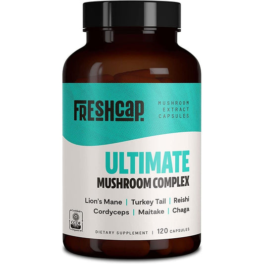 Natural Mushroom Supplement - 120 Capsules for Immunity Boost - Mycosmeticslondon