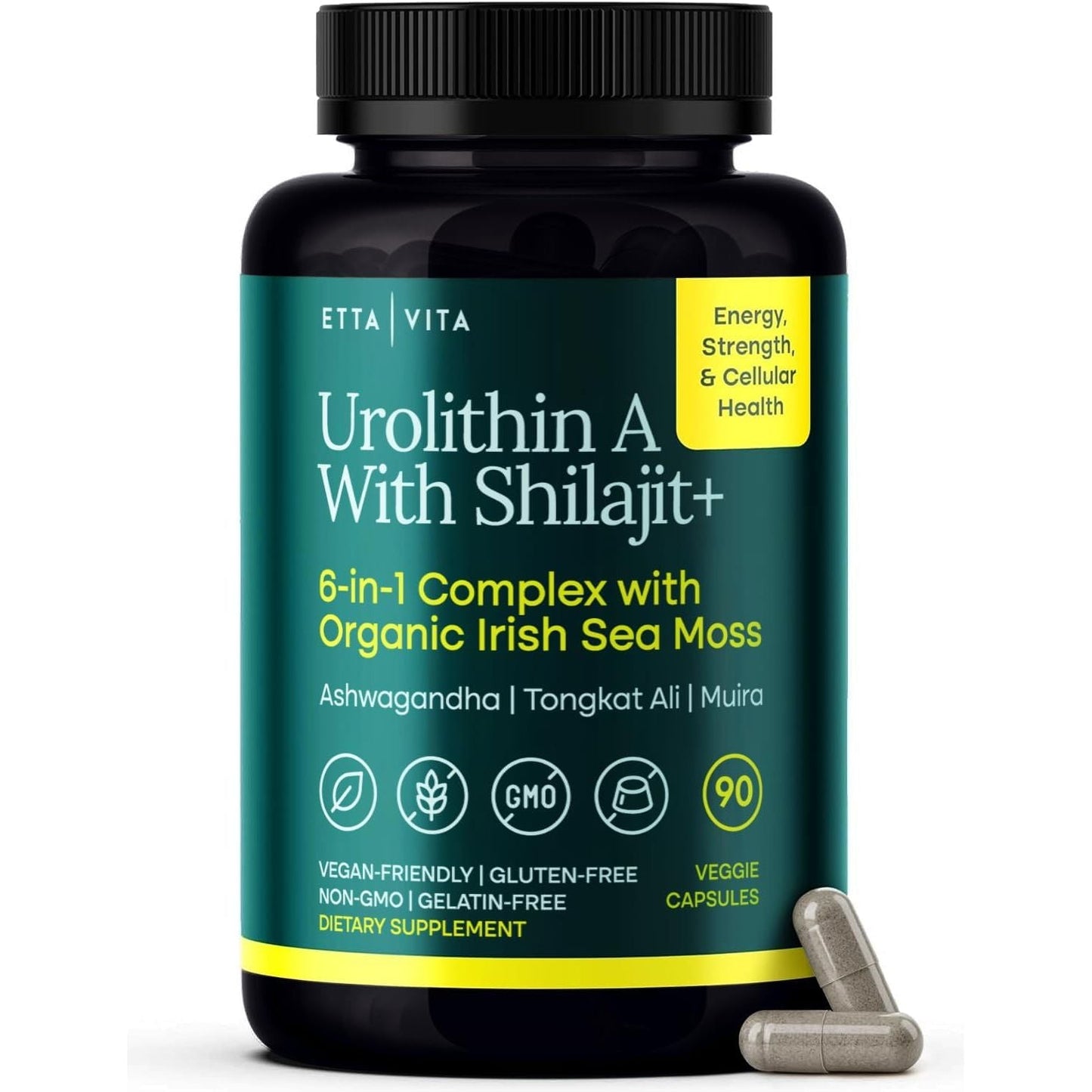 Natural Energy Boost Capsules with Focus Support - Mycosmeticslondon
