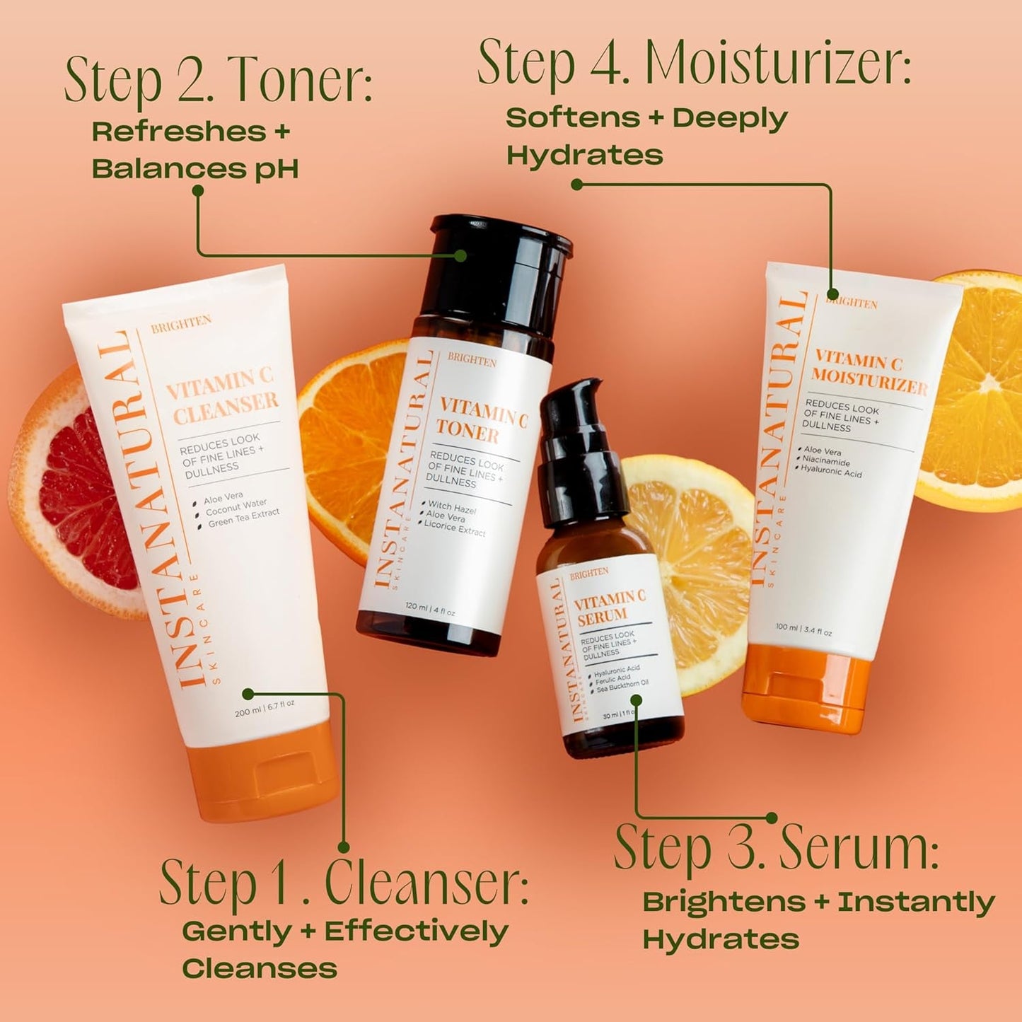 Natural Vitamin C Facial Toner for Glowing Skin