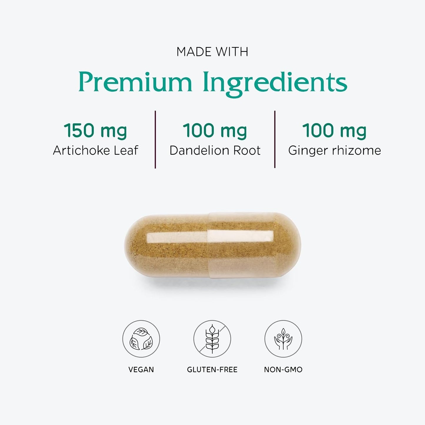 Natural Digestive Supplement with Enzymes Capsules