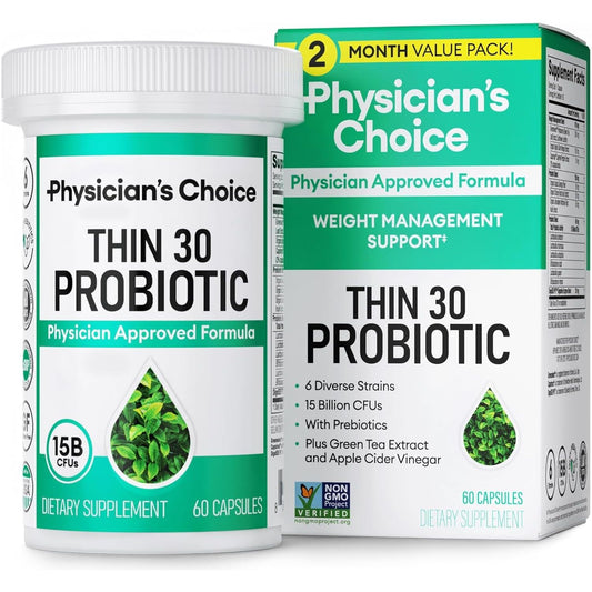 Natural Probiotics for Weight Loss - 60 Capsules - Mycosmeticslondon