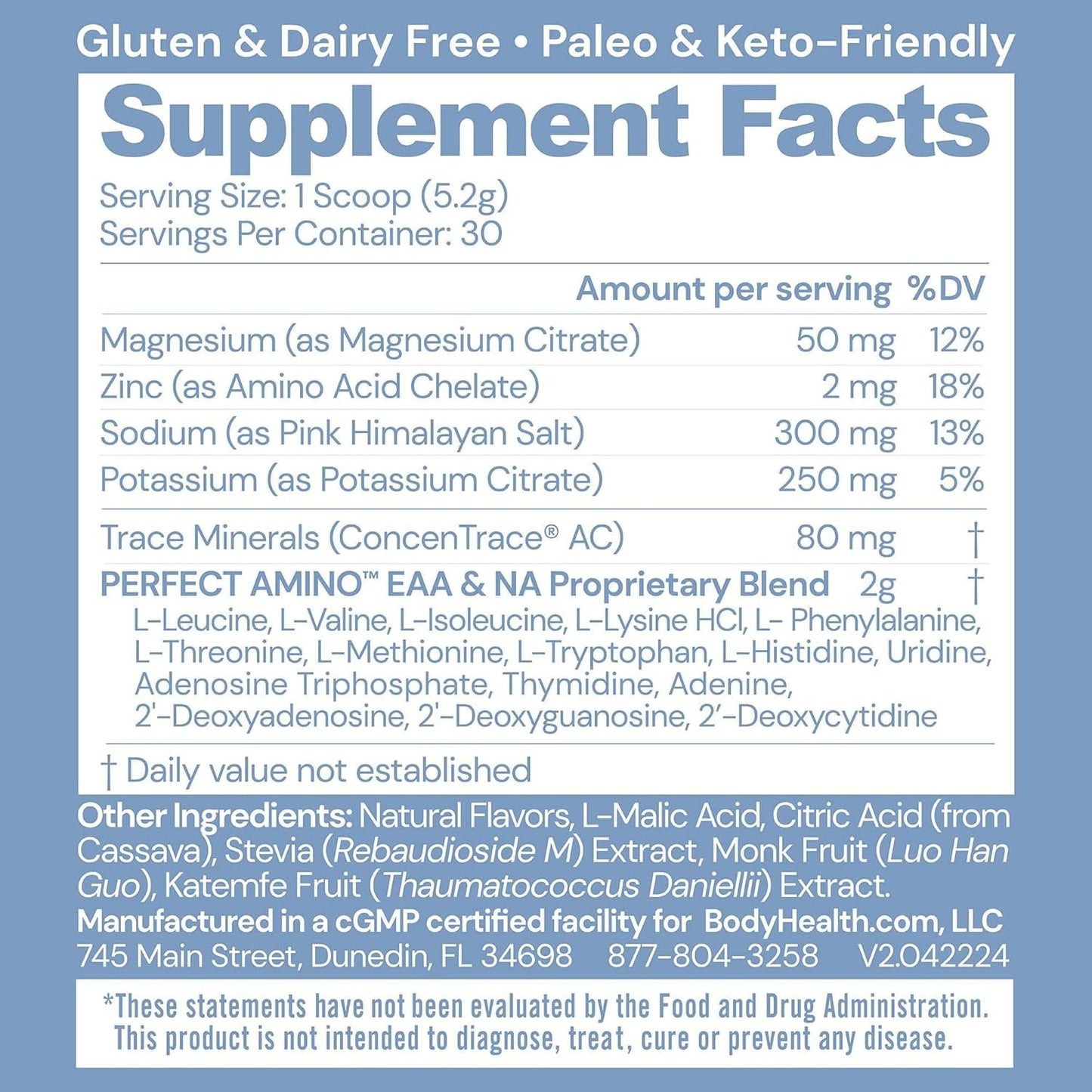 Natural Amino Acid Electrolyte Powder - Watermelon Flavor