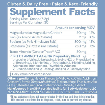 Natural Amino Acid Electrolyte Powder - Watermelon Flavor