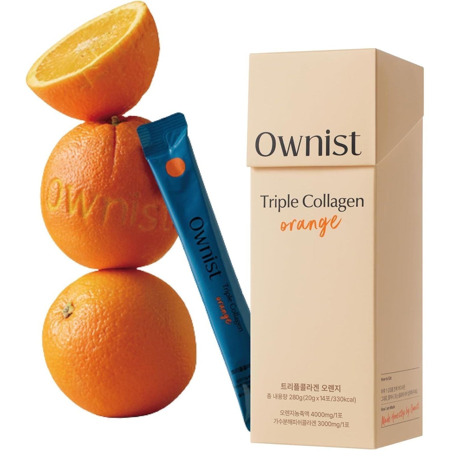 Natural Collagen Orange Sticks for Glowing Skin - Mycosmeticslondon
