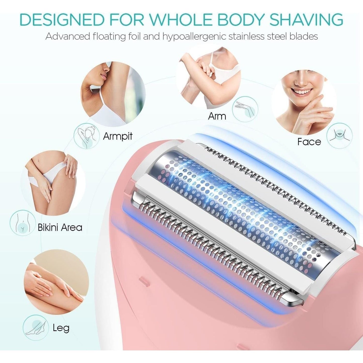 Portable 4-In-1 Hair Remover for Women