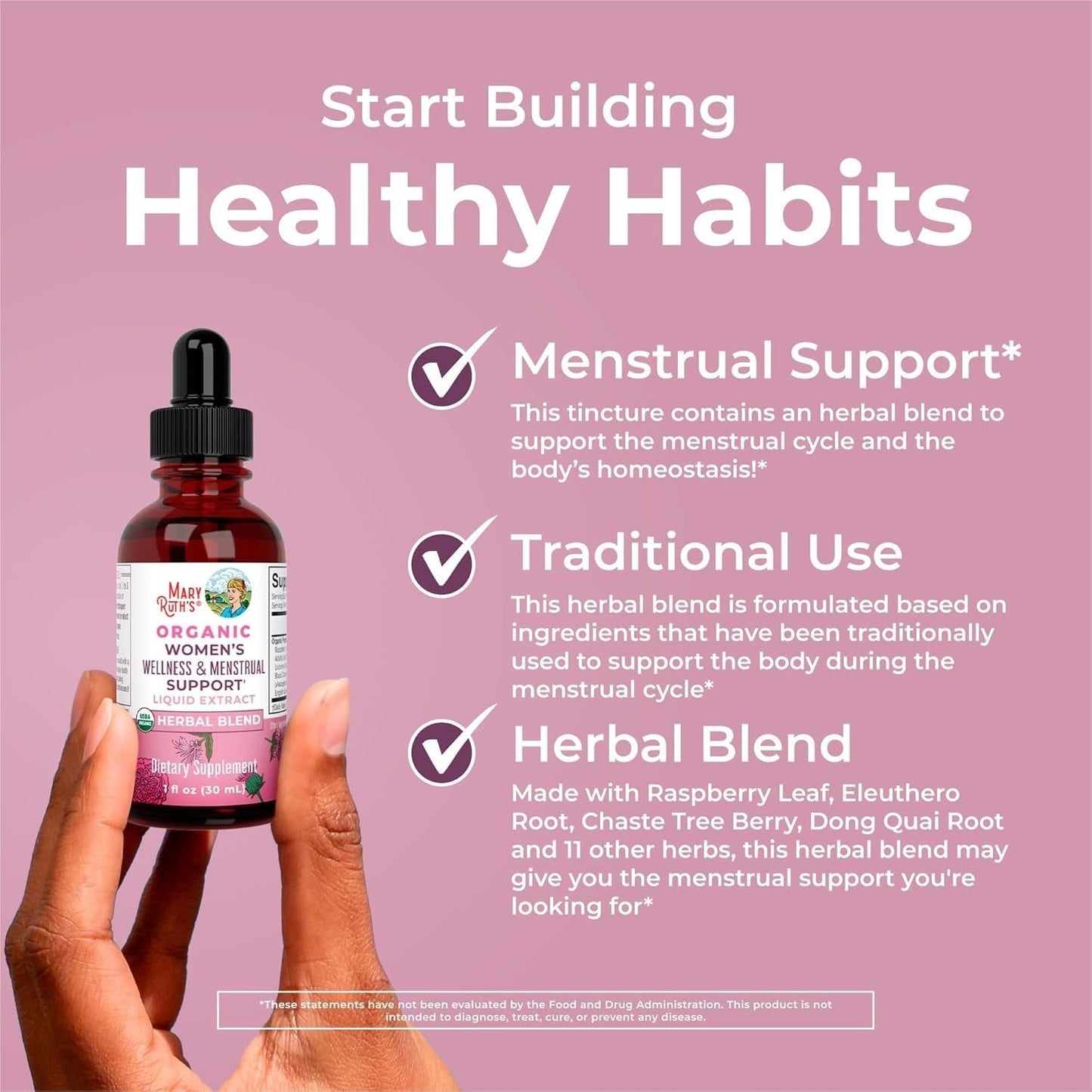 Natural Hormone Balance Herbal Liquid Supplement 30ml