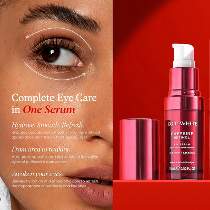 Natural Anti Puff Eye Serum with 3% Caffeine