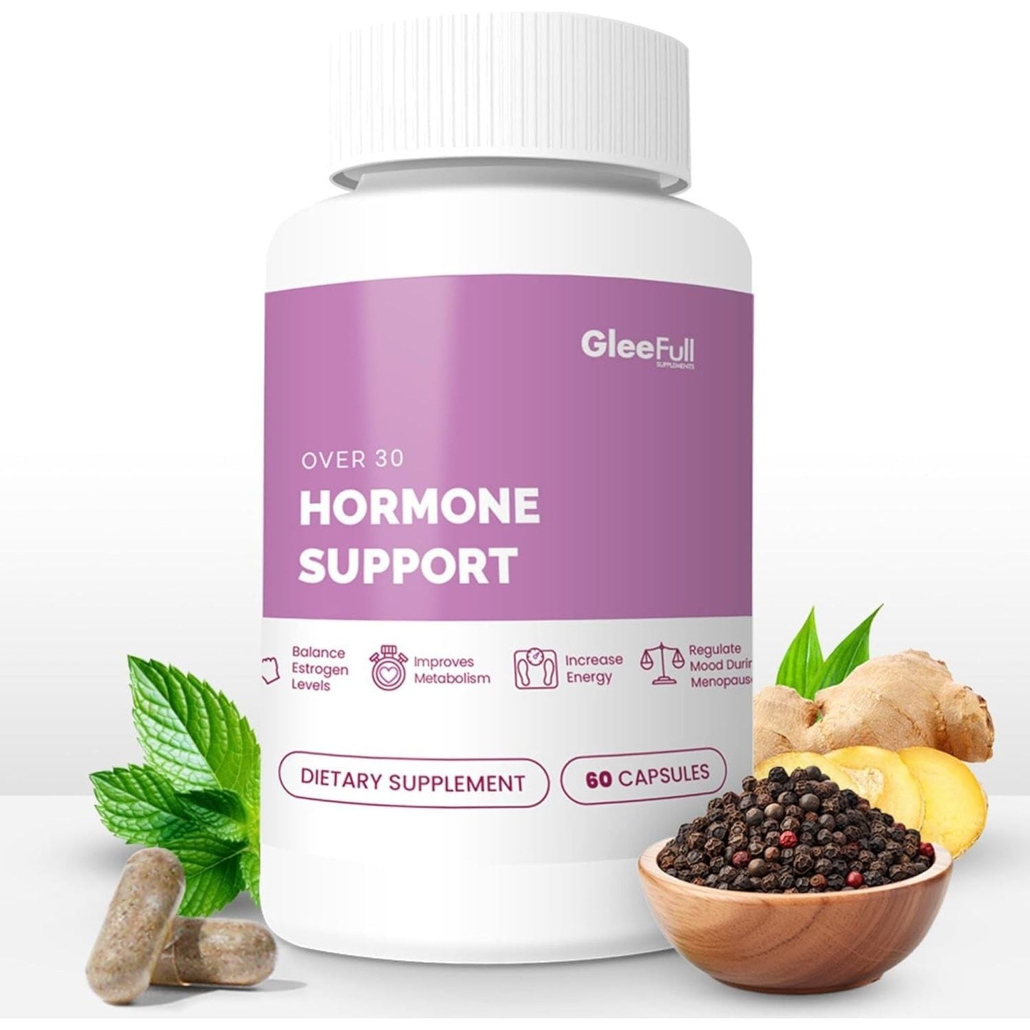 Natural Menopause Relief Supplement - 60 Capsules - Mycosmeticslondon