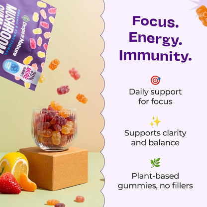 Natural Immune Boost Mushroom Gummies