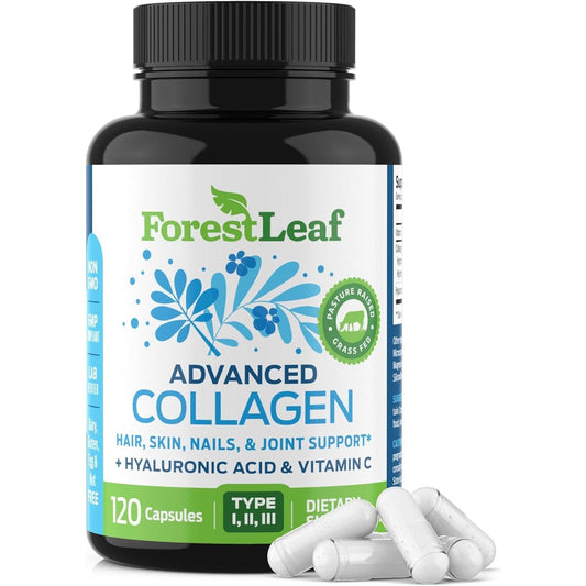 Premium Collagen Supplement - 120 Capsules with Vitamin C - Mycosmeticslondon