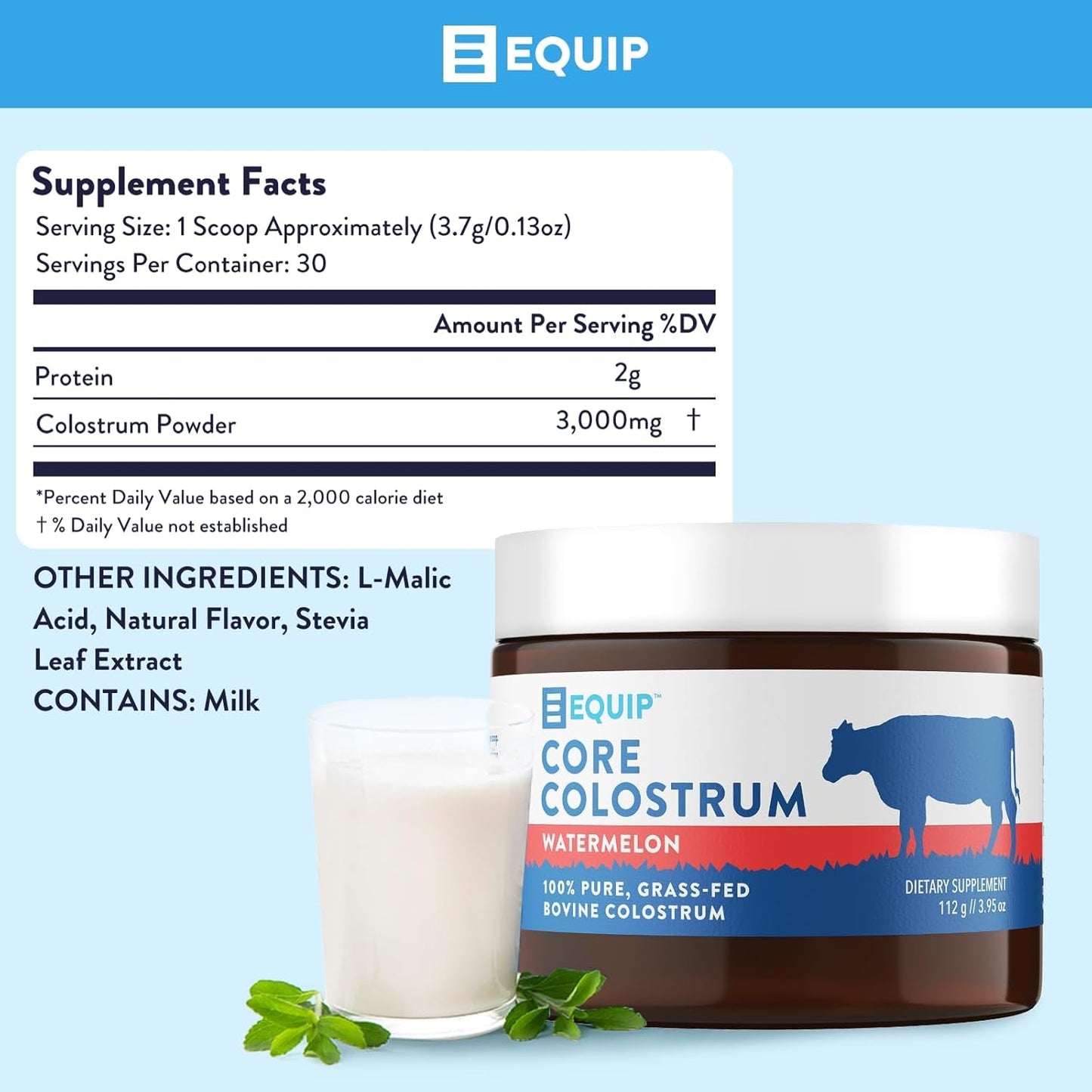 Natural Watermelon Colostrum Supplement Powder