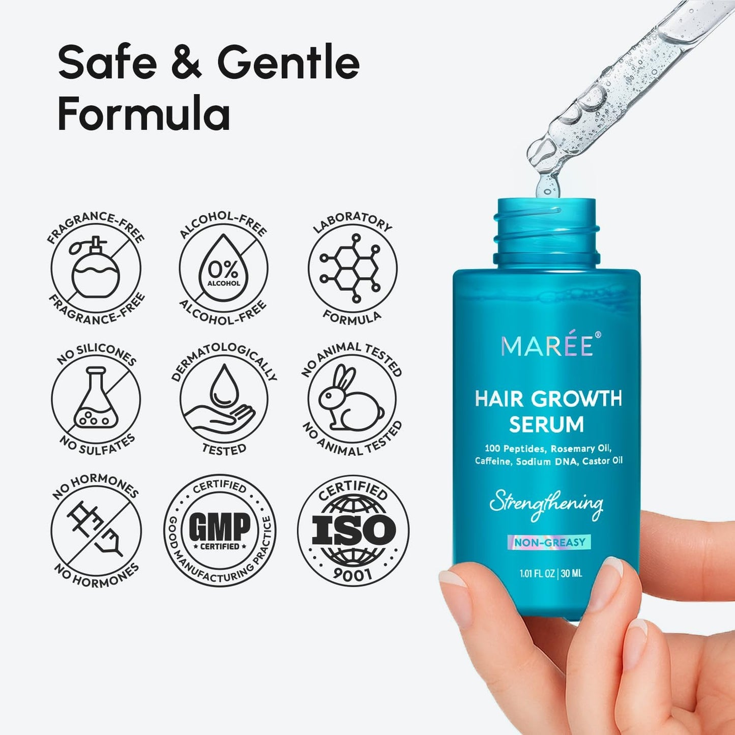 Nourishing Hair Growth Serum for Thicker Longer Hair