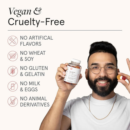 Natural Hair Skin Nail Vitamin Gummies with Biotin