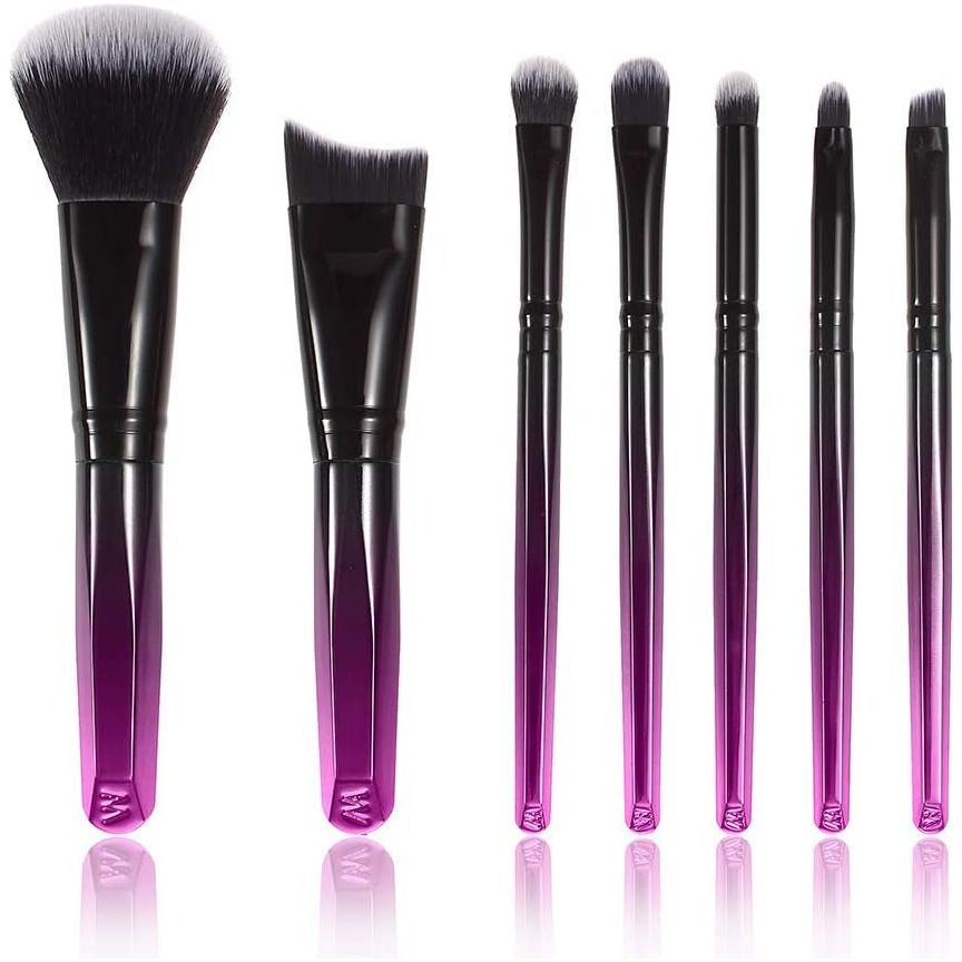 Premium 7 Piece Makeup Brush Kit - Lavender - Mycosmeticslondon
