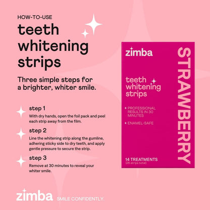 Effective At Home Teeth Whitening Strips 28 Pack