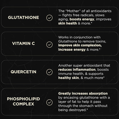 Powerful Liposomal Glutathione Supplement 90 Capsules