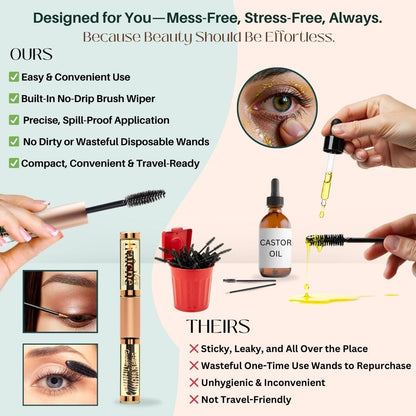 Natural Cold Pressed Castor Oil Eyelash Growth Serum 10ml