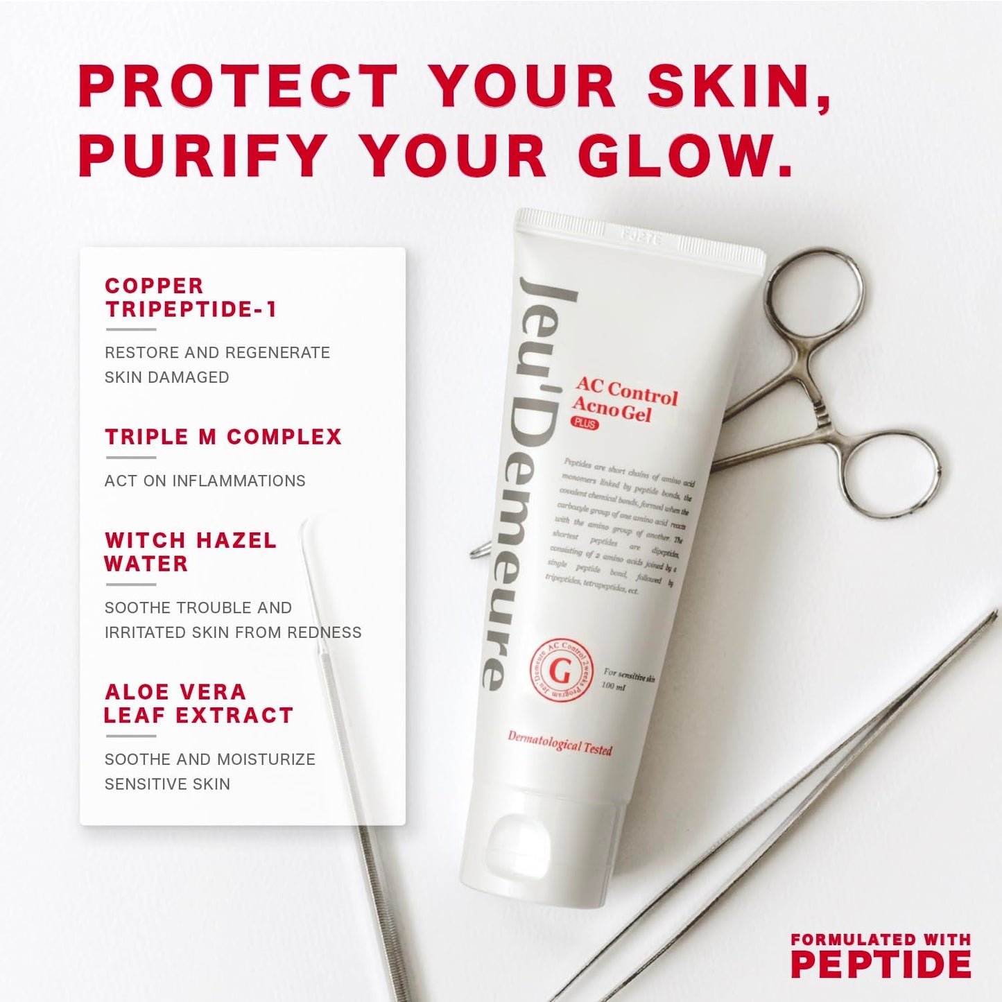 Advanced Acne Relief Gel with Peptides 75ml