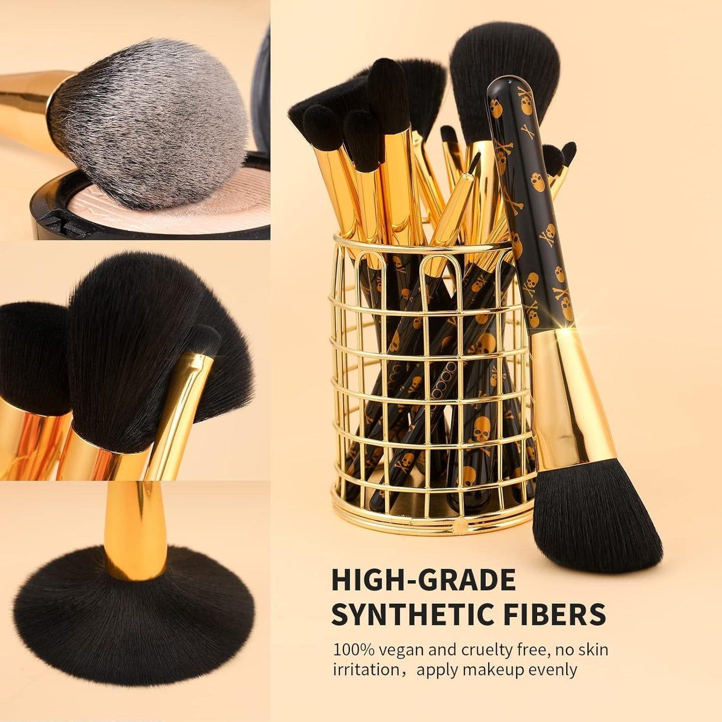 Trendy Makeup Brush Kit - 12 Piece Set