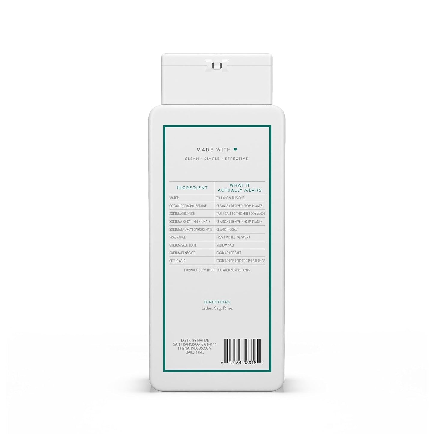 Gentle Natural Body Wash Refreshing Mistletoe 532ml
