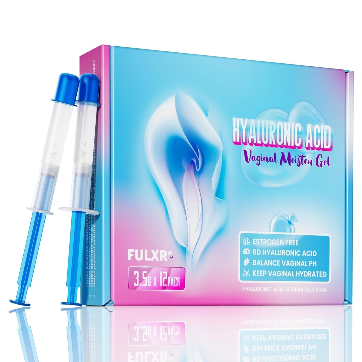 Natural Hyaluronic Acid Vaginal Moisturizing Gel 12 Pack - Mycosmeticslondon