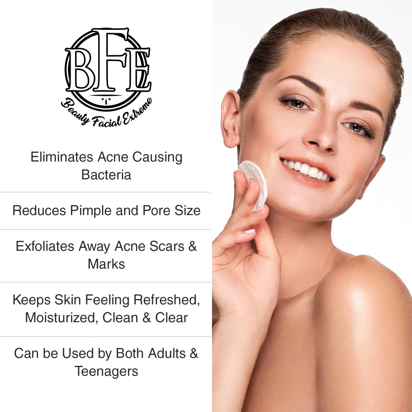 Effective Acne Treatment Pads with Salicylic Acid