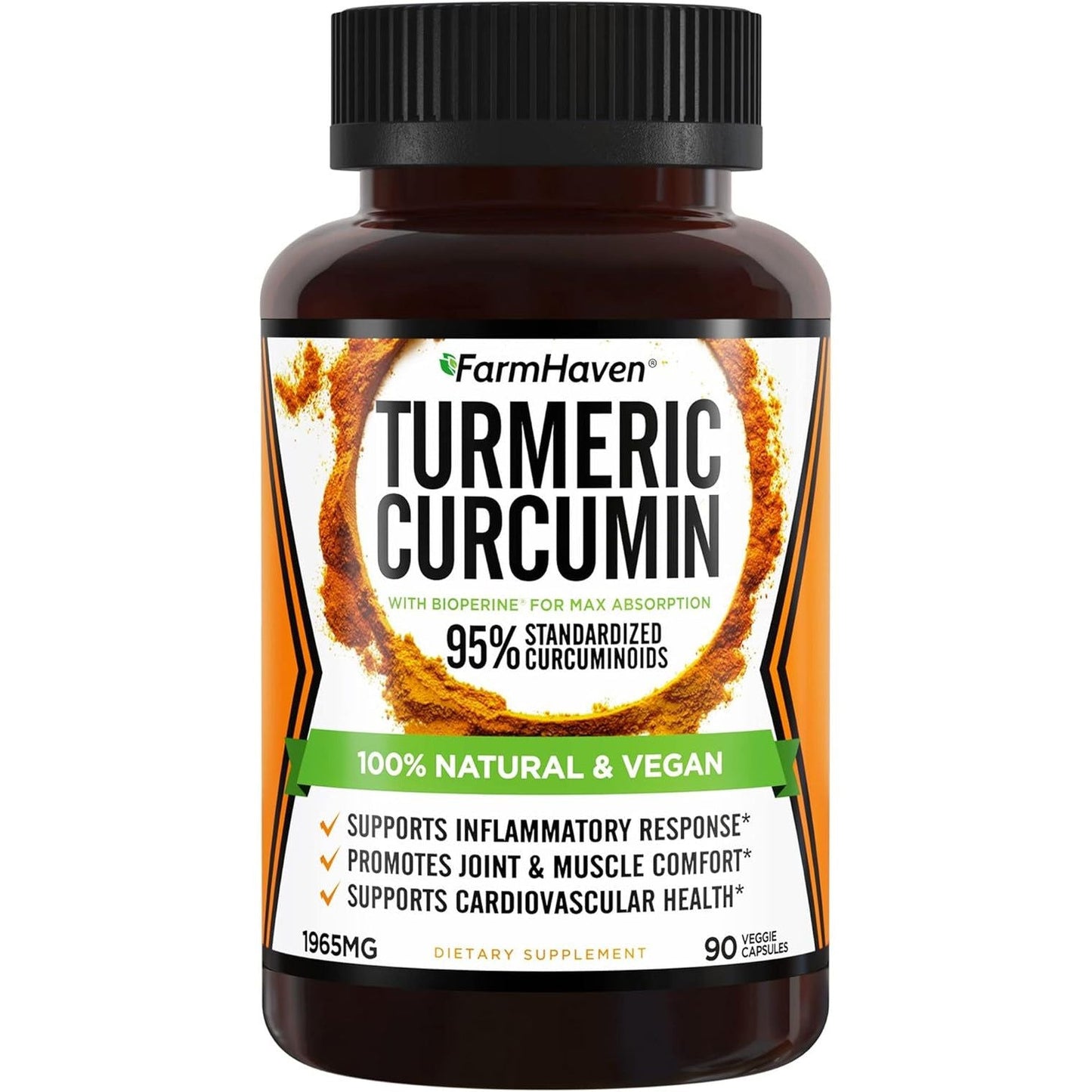 Premium Turmeric Supplement - 90 Count Joint & Brain Aid - Mycosmeticslondon
