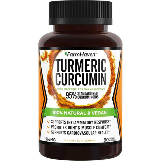 Premium Turmeric Supplement - 90 Count Joint & Brain Aid - Mycosmeticslondon