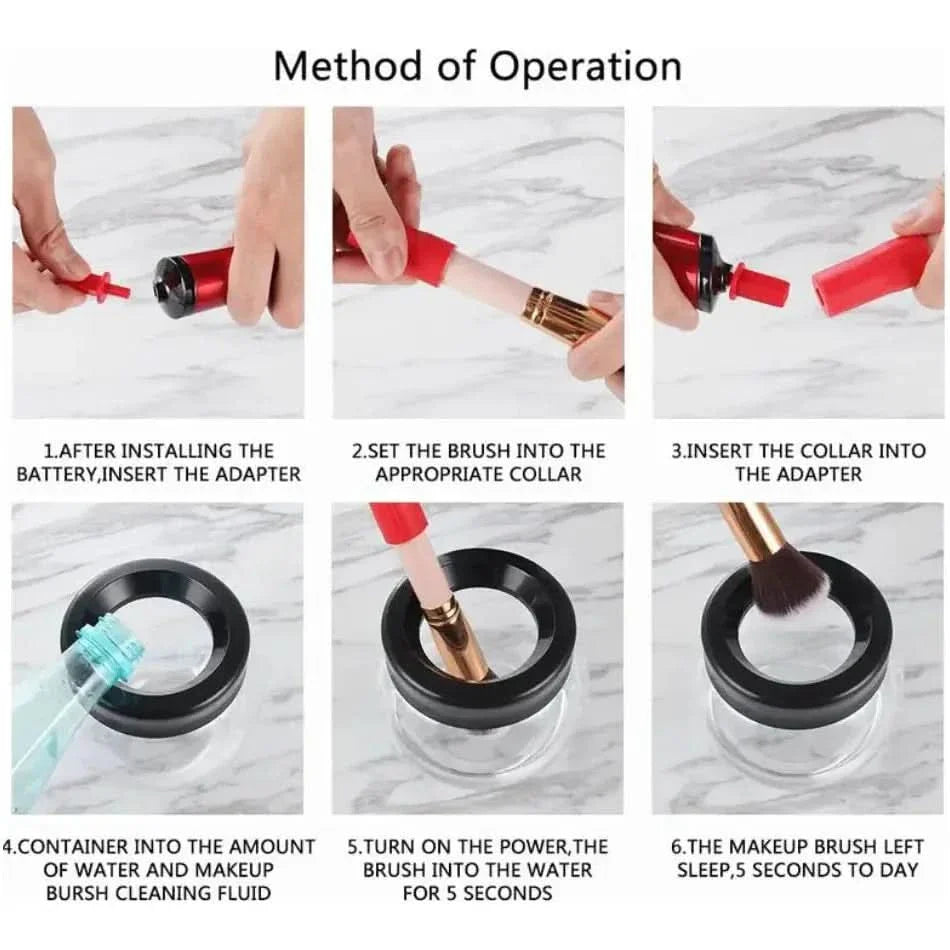 Easy Makeup Brush Cleaning Tool Set