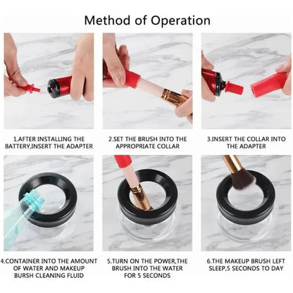 Easy Makeup Brush Cleaning Tool Set