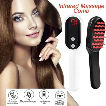 Advanced Hair Regrowth Comb: Heat & Vibration Therapy - Mycosmeticslondon