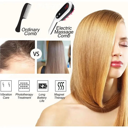 Advanced Hair Regrowth Comb: Heat & Vibration Therapy