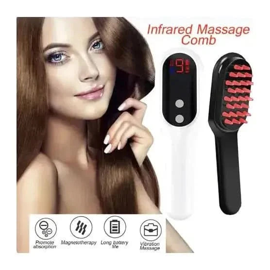 Advanced Hair Regrowth Comb: Heat & Vibration Therapy