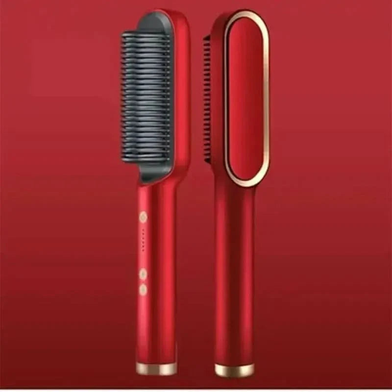 Easy to Use Heated Hair Straightening Brush - Mycosmeticslondon