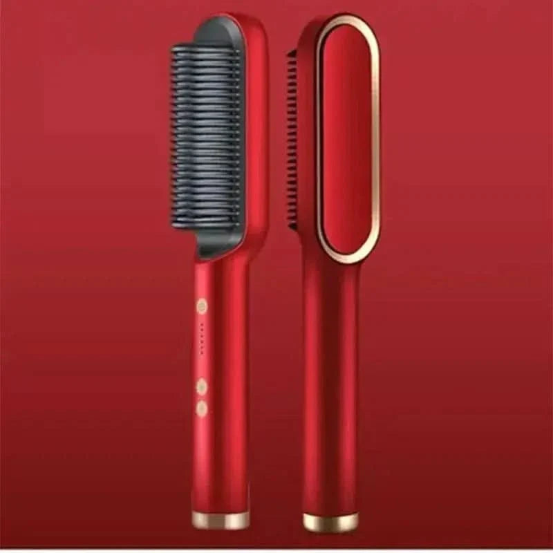 Easy to Use Heated Hair Straightening Brush