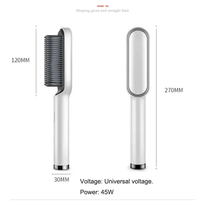Easy to Use Heated Hair Straightening Brush