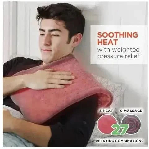 Compact USB Heated Massage Pad for Pain Relief
