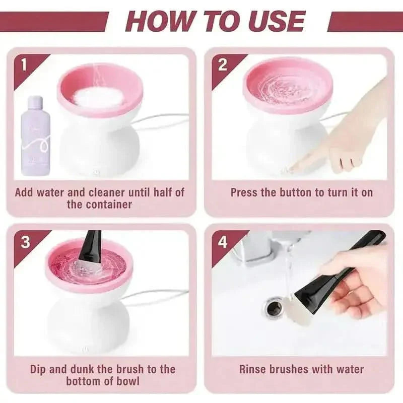 Easy Makeup Brush Cleaning Tool