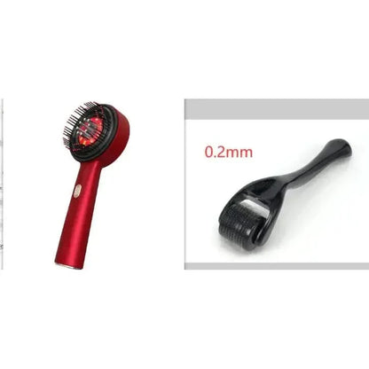 Rechargeable Scalp Massager with Red Light & Adjustable Settings