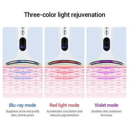 Facial Toning Device with LED Massager