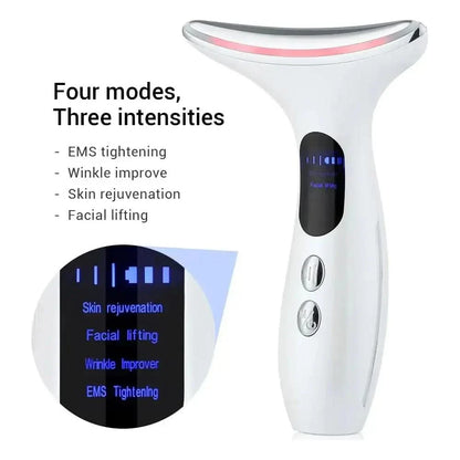 Facial Toning Device with LED Massager