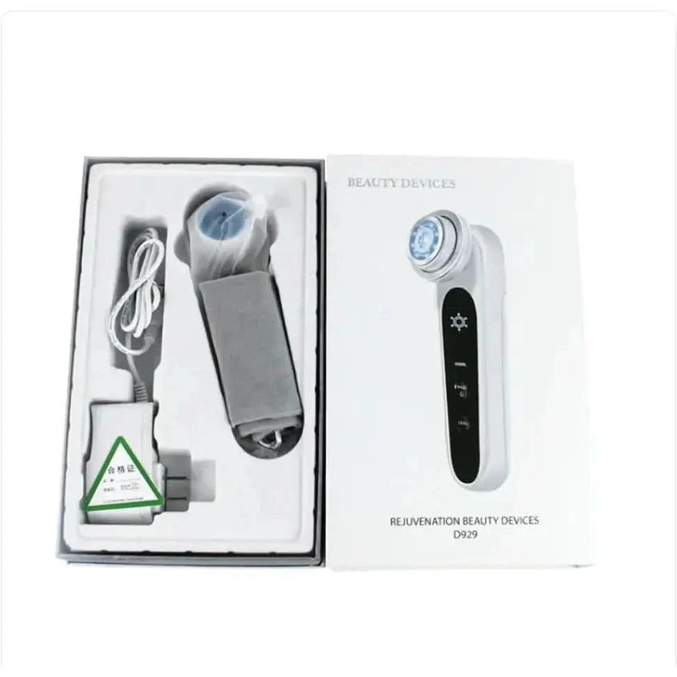 Advanced 5-in-1 Facial Care Device with LED and RF Technology