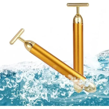 Luxurious Rose Gold Facial Massage Roller