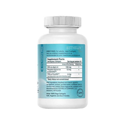 Natural Brain Supplement - 60 Capsules Per Bottle