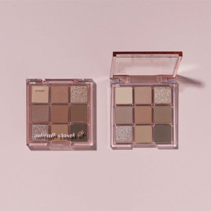 Warm Neutral 9 Shade Eyeshadow Palette - Mycosmeticslondon