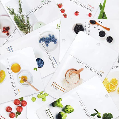 Moisturizing Face Mask Set - 10 Pack Variety
