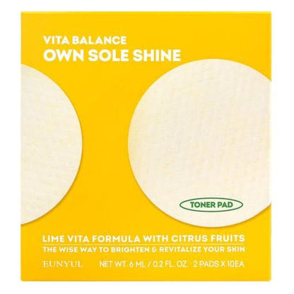 Gentle Exfoliating Toner Pads with Lime Essence
