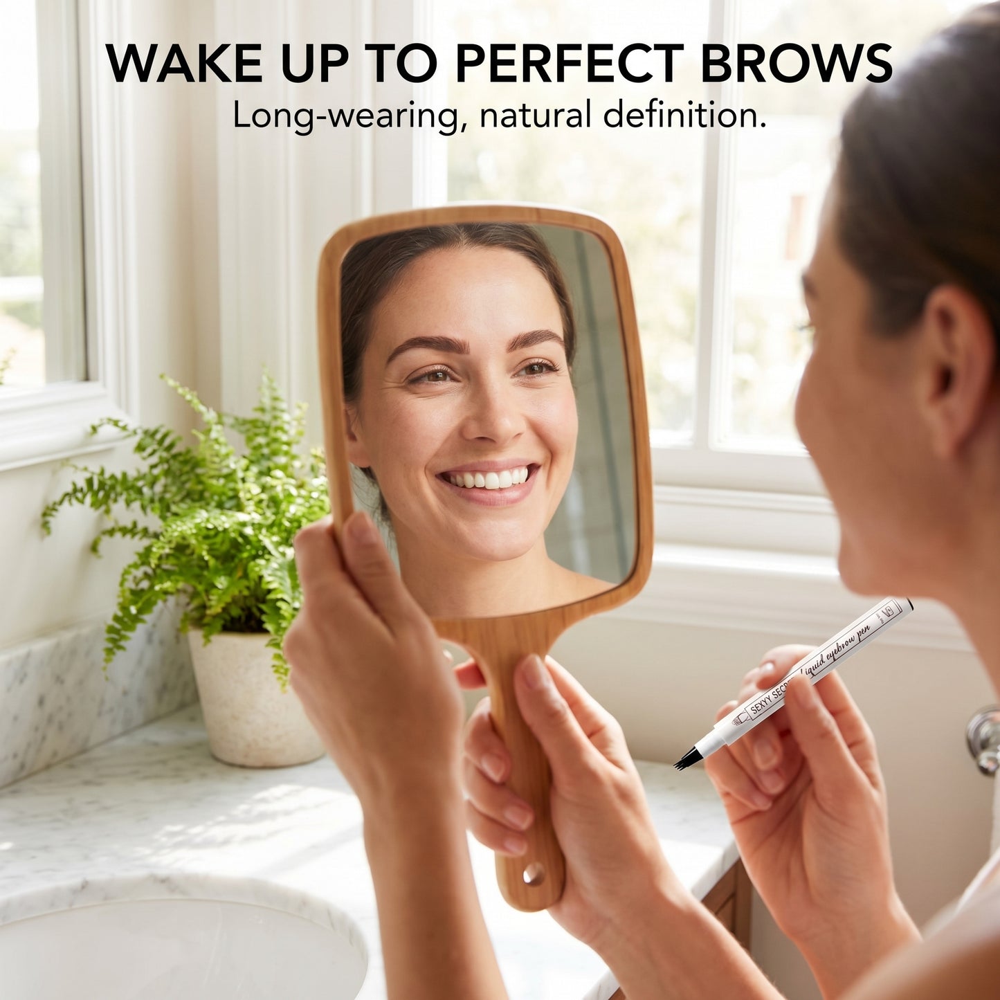 Waterproof 4 Fork Eyebrow Liquid Brow Pencil
