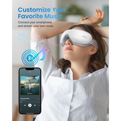 Relaxing Heated Eye Massager with Bluetooth Sound