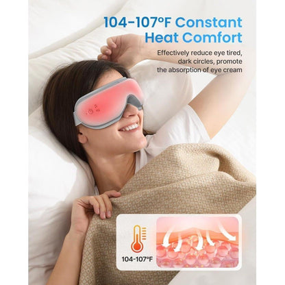 Relaxing Heated Eye Massager with Bluetooth Sound